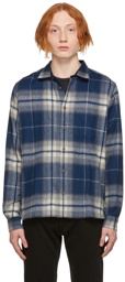 YMC Blue Wool Curtis Shirt
