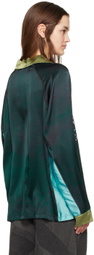 Serapis Green & Blue Football Polo