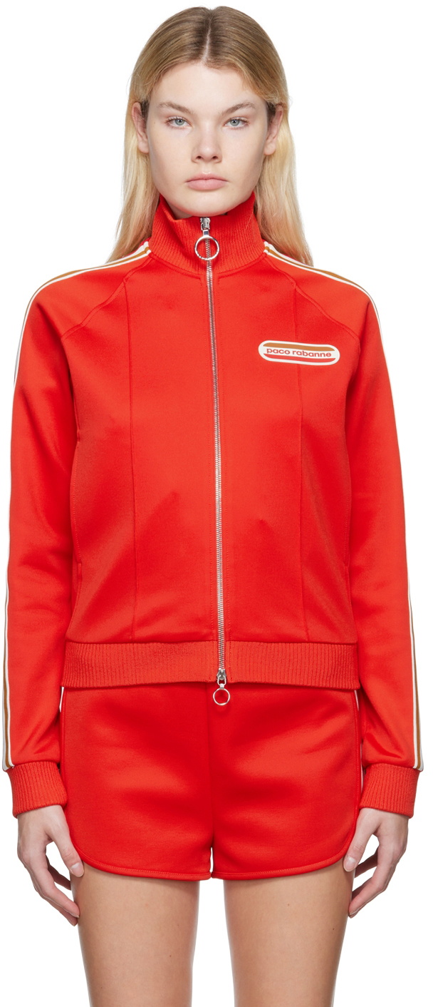 Paco Rabanne Red Raglan Jacket Paco Rabanne