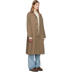 vowels Beige Spit Raglan Coat