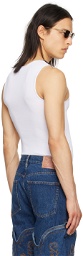 Y/Project White Tattoo Arms Tank Top