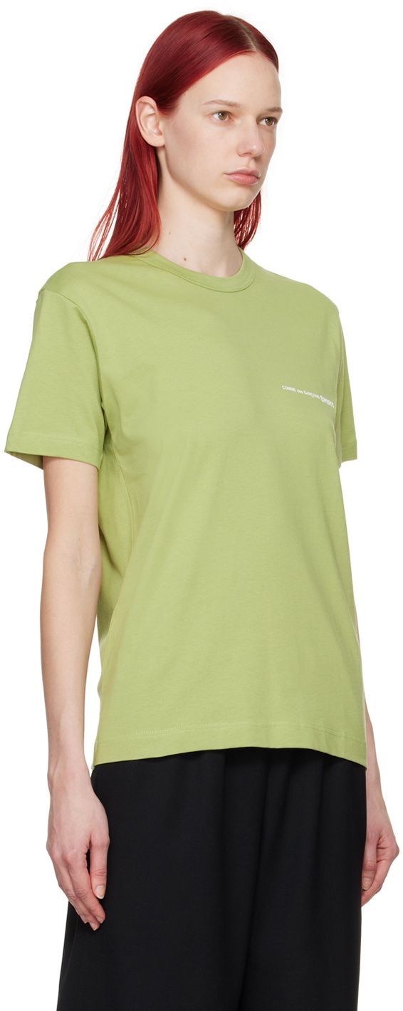 Comme des Garçons Shirt Khaki Printed T-Shirt