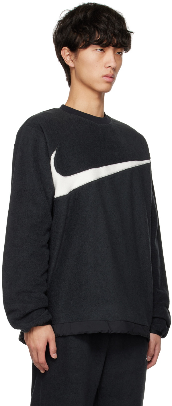 Nike Black Club Winterized Crew Sweatshirt Nike