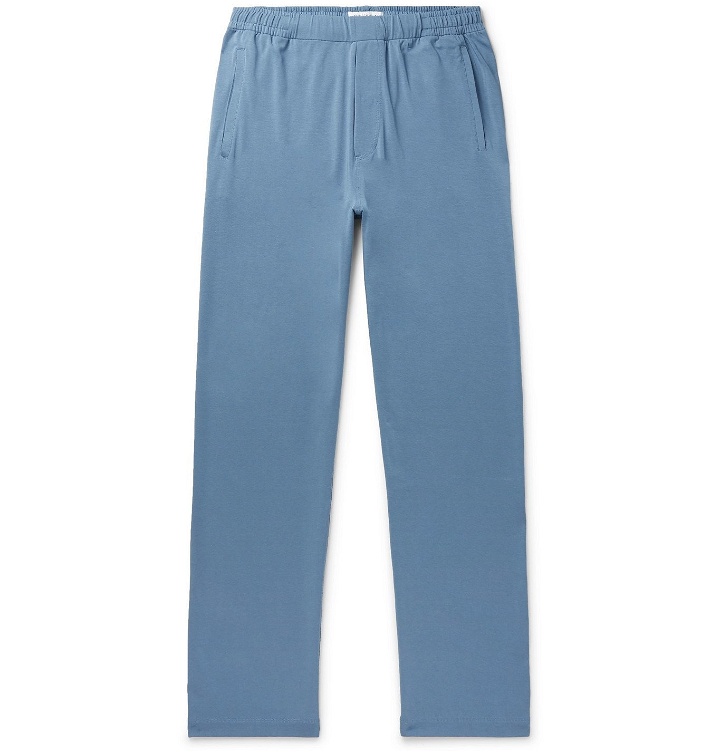 Photo: Hamilton and Hare - Stretch Lyocell and Cotton-Blend Pyjama Trousers - Blue