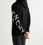 GIVENCHY - Logo-Embroidered Loopback Cotton-Jersey Hoodie - Black