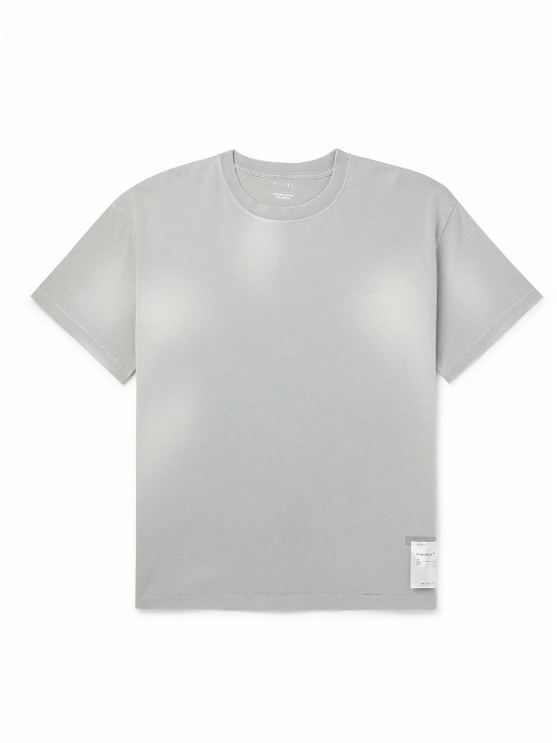 Photo: Satisfy - Logo-Print DermaPeace™ T-Shirt - Blue