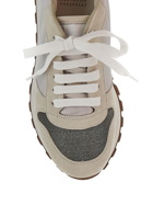 Brunello Cucinelli Shiny Embroidery Low Top Sneakers