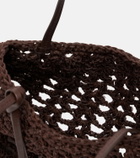Magda Butrym Maya Small crochet leather top-handle bag