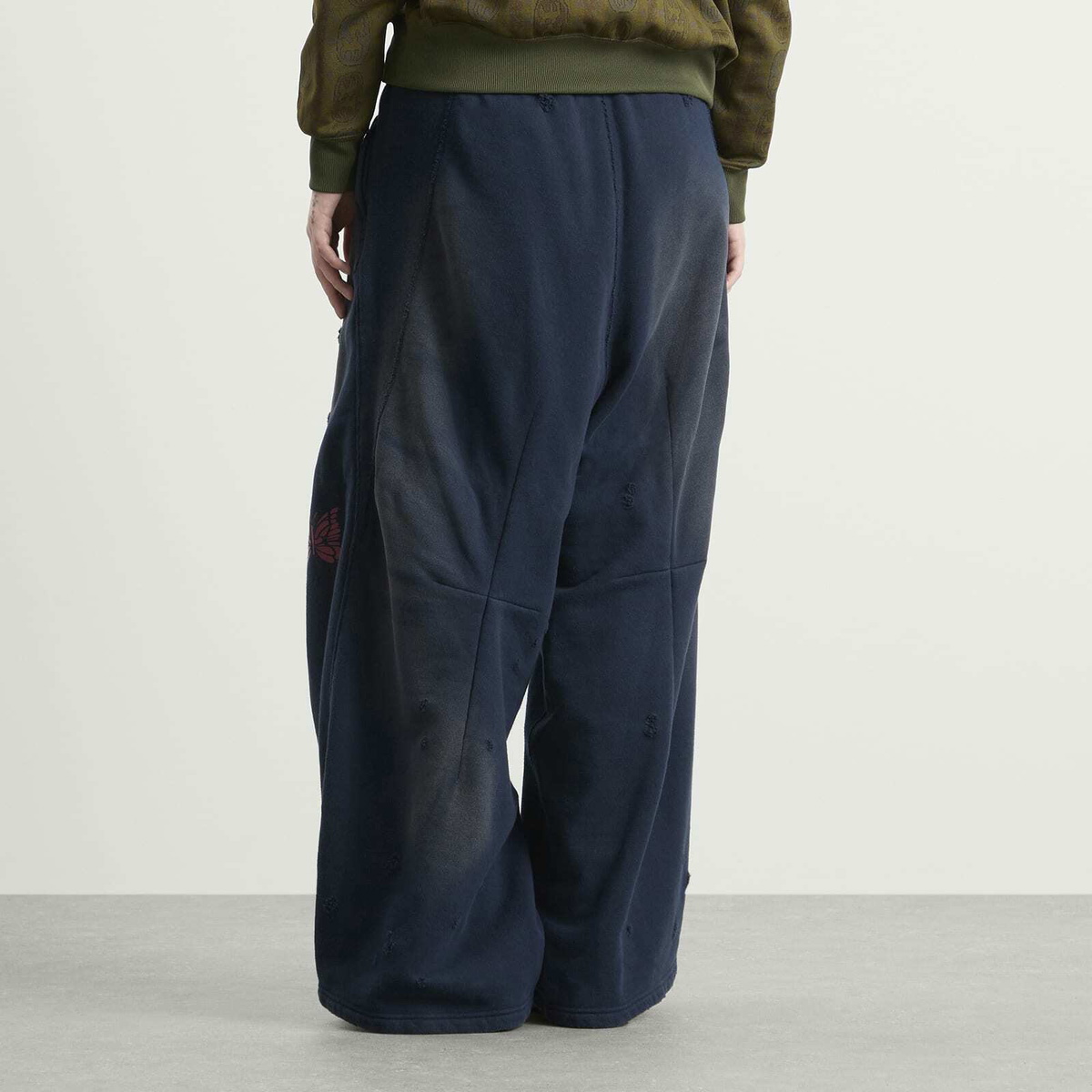 Needles Women's Deconstructed H.D. Sweat Pants in Navy
