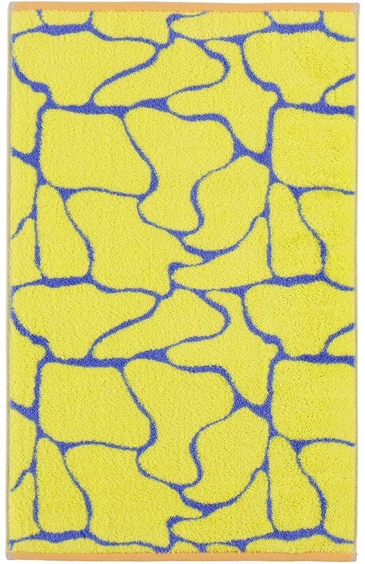 Photo: Dusen Dusen Blue & Yellow Puddle Hand Towel