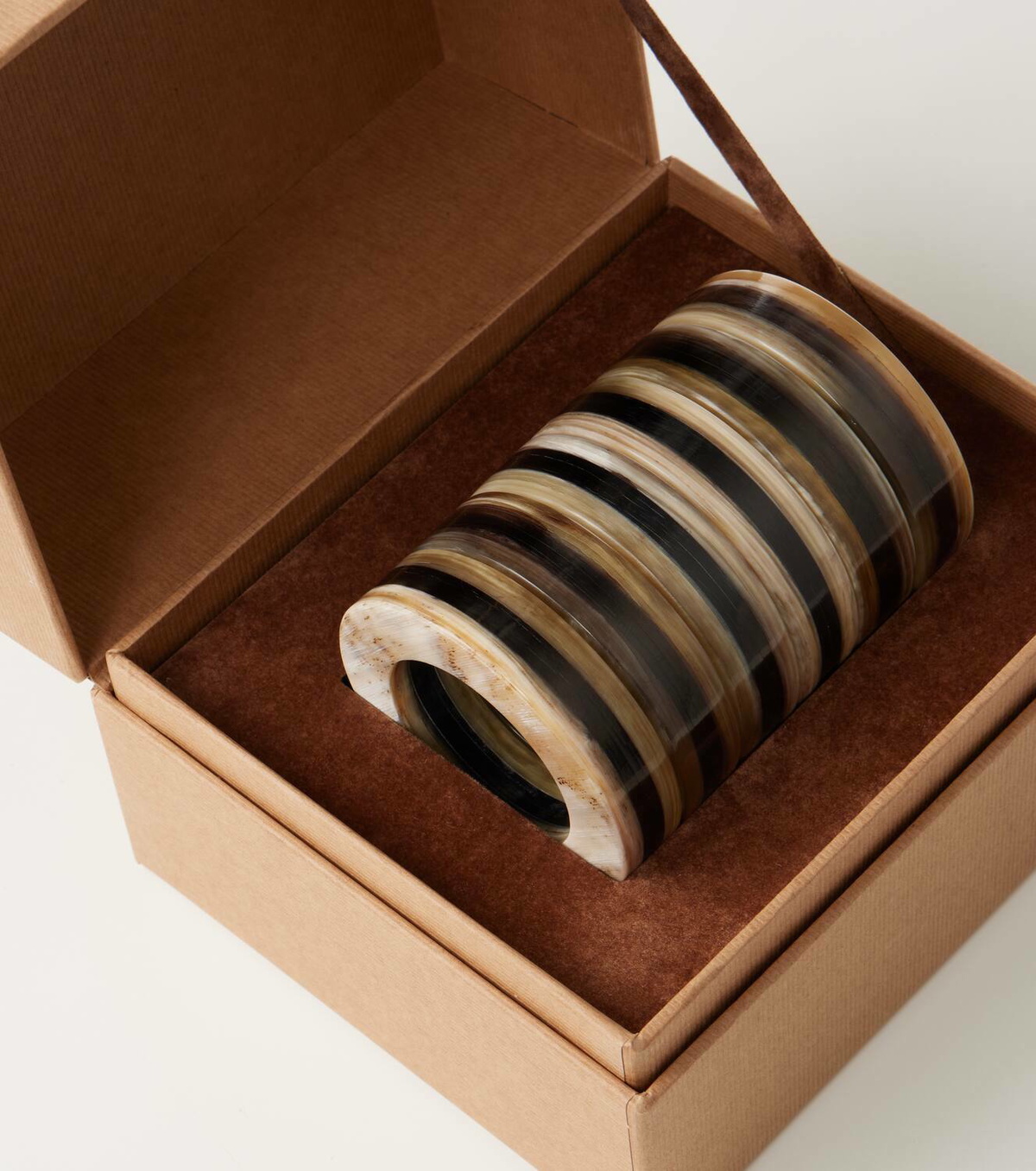 Brunello Cucinelli Set of 6 horn napkin rings