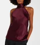 Galvan Sienna satin top