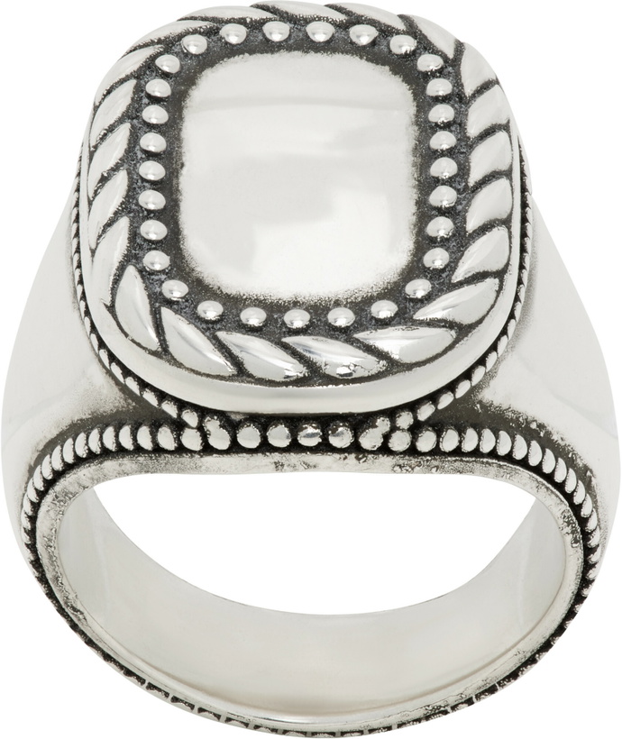 Photo: MM6 Maison Margiela Buckle Motif Ring