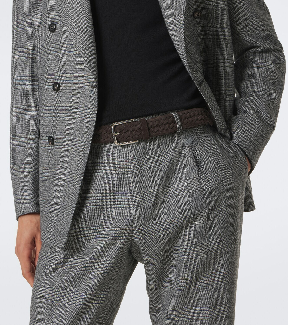 Church's Castoro braided suede belt