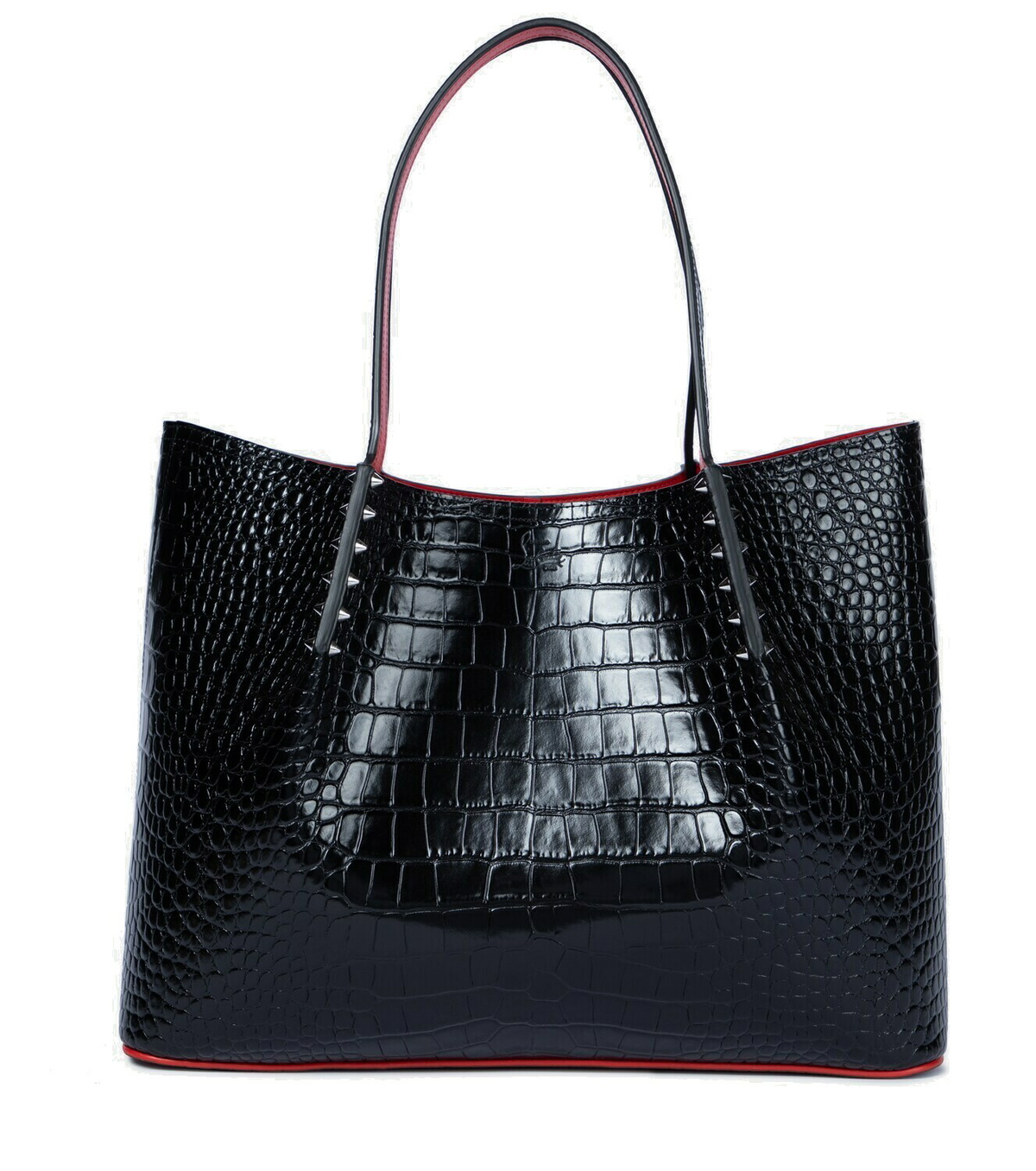 Christian Louboutin - Cabarock Large studded leather tote Christian ...