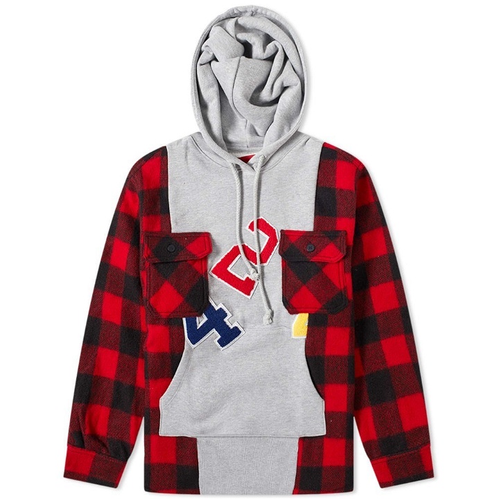 Photo: 424 Reworked Flannel Hooded Workshirt