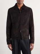 Thom Sweeney - Suede Bomber Jacket - Brown