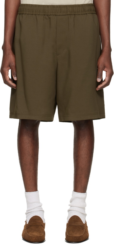 Photo: WOOYOUNGMI Brown Twill Shorts