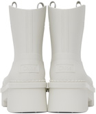 Chloé White Raina Rain Boots