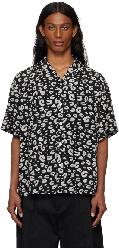 Photo: TAKAHIROMIYASHITA TheSoloist. Black & Gray Leopard Shirt