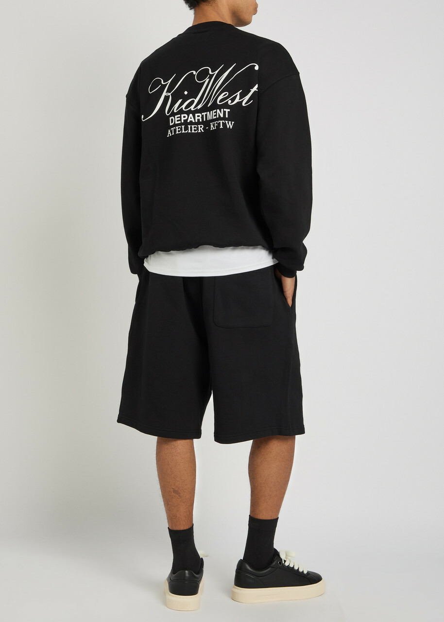 Kidwest Logo-print Cotton Sweatshirt Stone