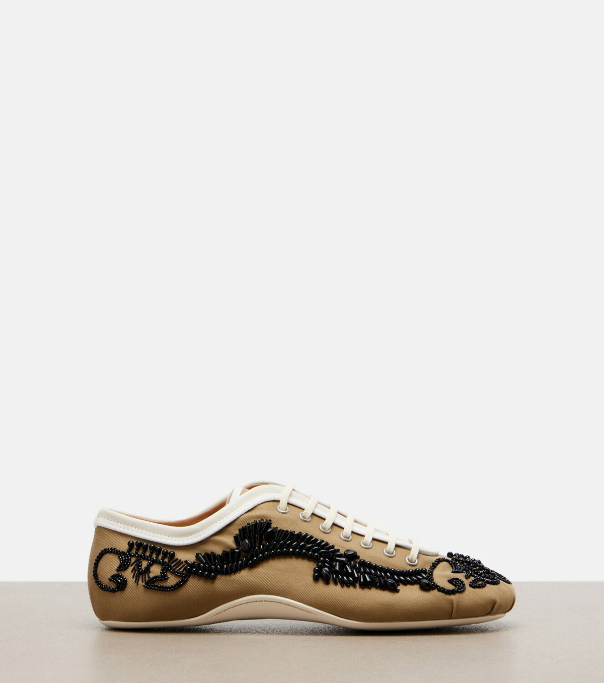 Dries Van Noten Embellished canvas sneakers