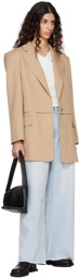 Blossom Beige Flap Blazer