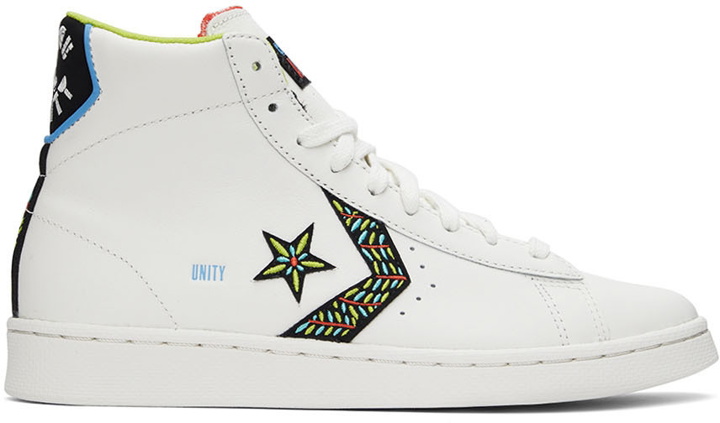 Photo: Converse White Peace & Unity Sneakers