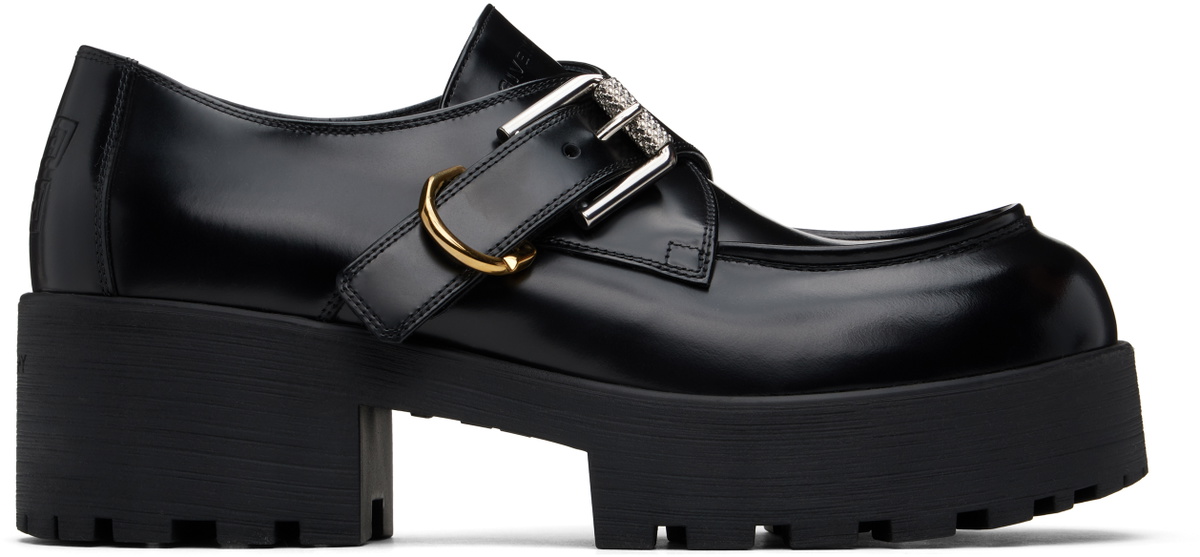 Givenchy Black Voyou Monk Loafers
