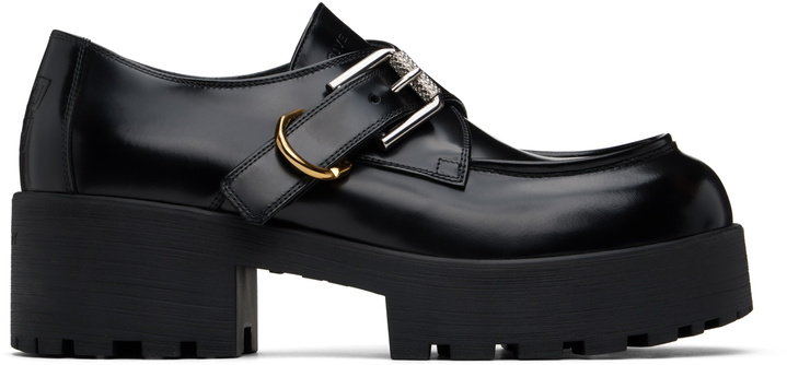 Photo: Givenchy Black Voyou Monk Loafers