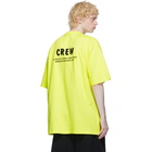 Balenciaga Yellow Crew T-Shirt