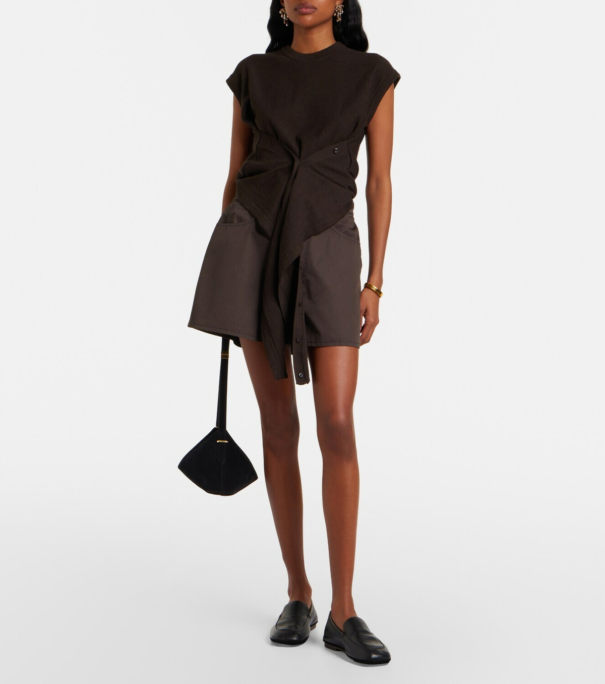 Lemaire Cotton twill shorts