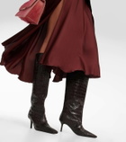 Acne Studios Croc-effect leather boots