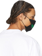 Palm Angels Black & Green Spray Logo Mask