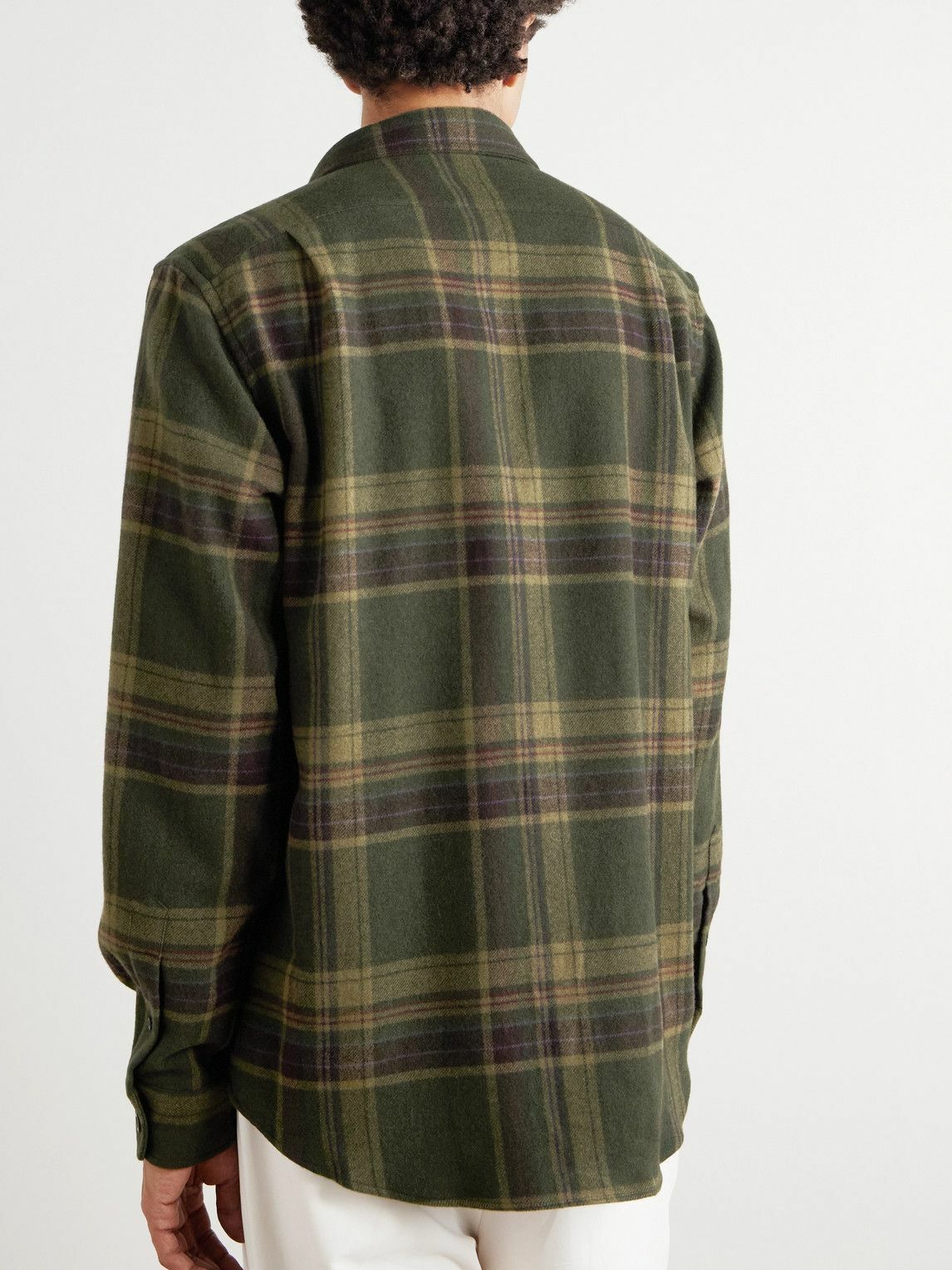 Ralph Lauren Purple label - Cooper Checked Cashmere-Flannel Shirt