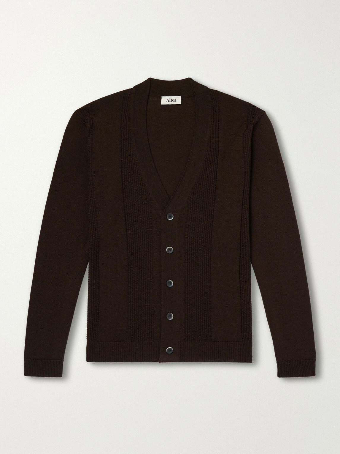 Altea - Virgin Wool Cardigan - Brown