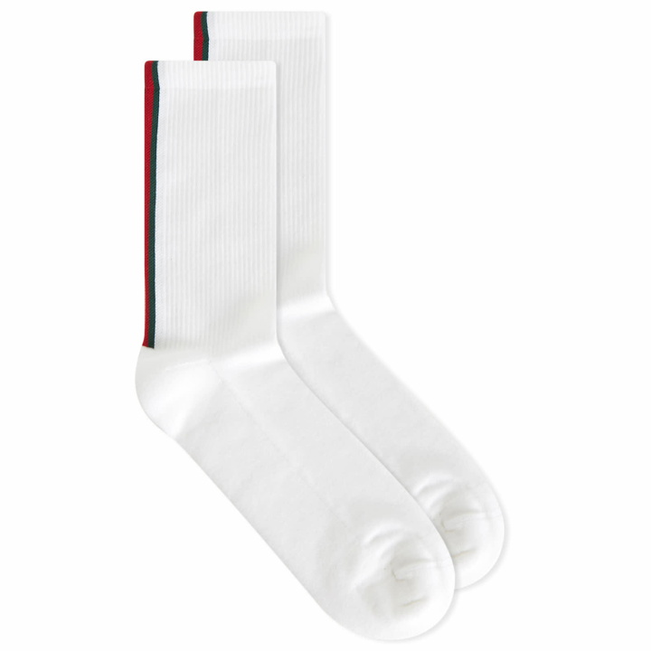 Photo: Gucci Men's Web Stripe Socks in White