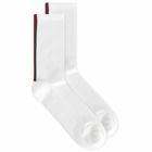 Gucci Men's Web Stripe Socks in White