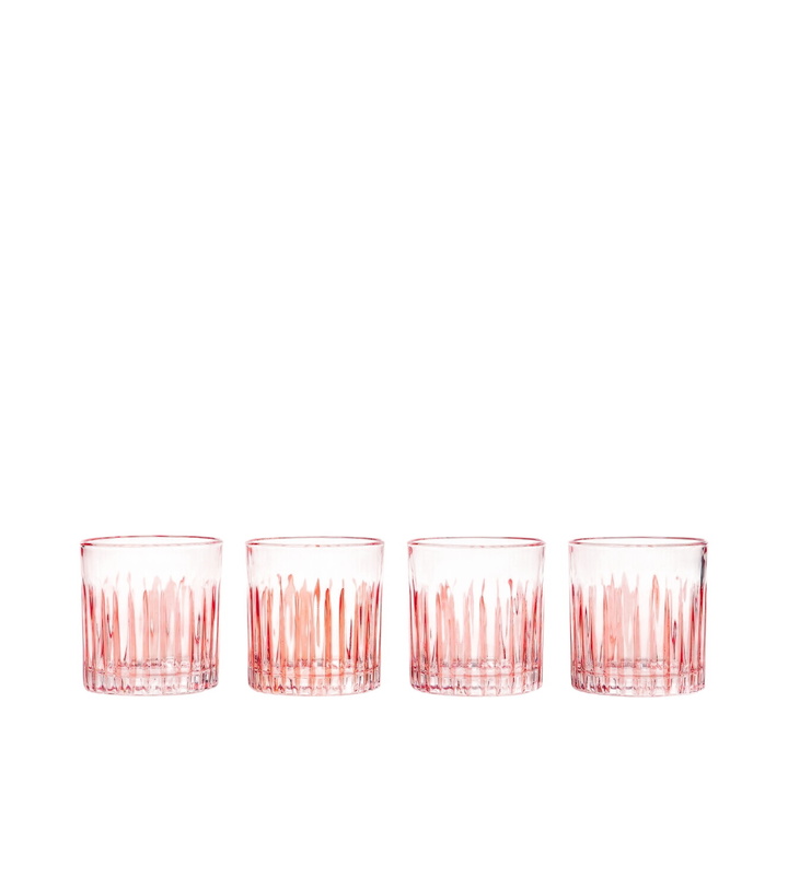 Photo: Les-Ottomans Set of 4 striped crystal tumblers