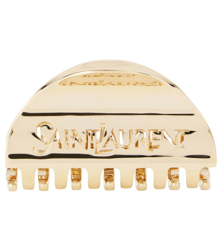 Photo: Saint Laurent Logo hair clip