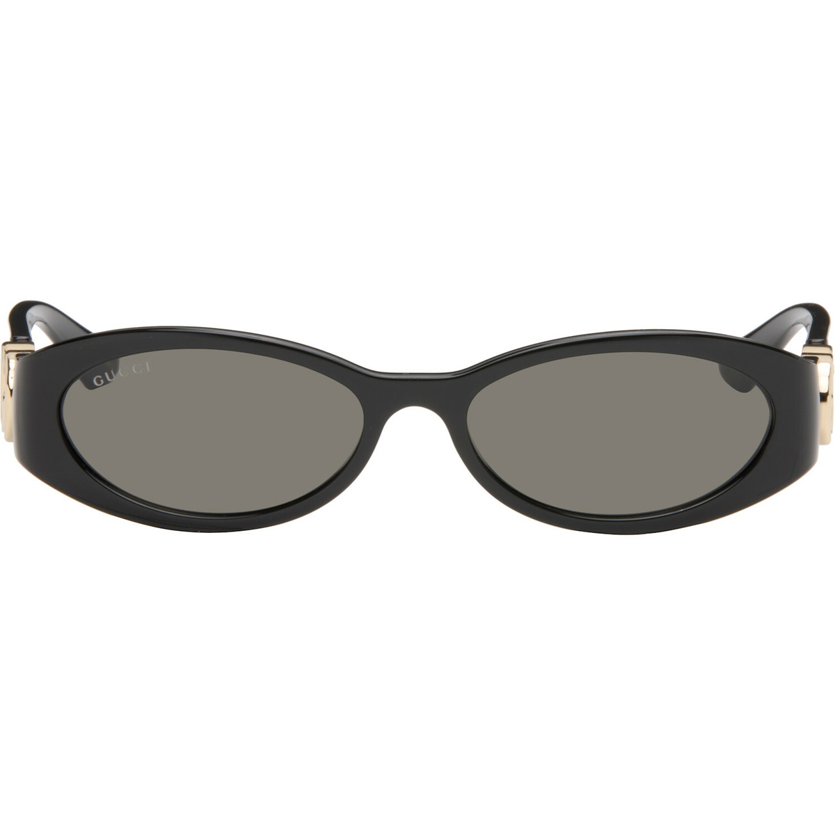 Gucci Black Oval Frame Sunglasses