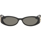 Gucci Black Oval Frame Sunglasses