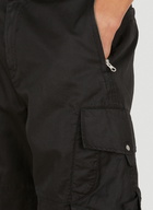 Cargo Compass Patch Shorts in Black