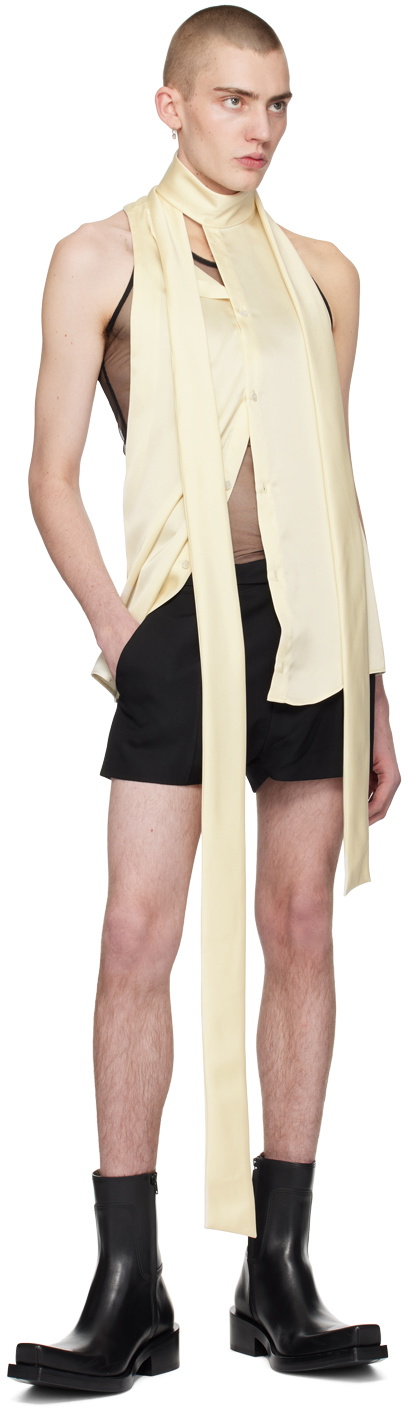 EGONlab Off-White Backless Shirt