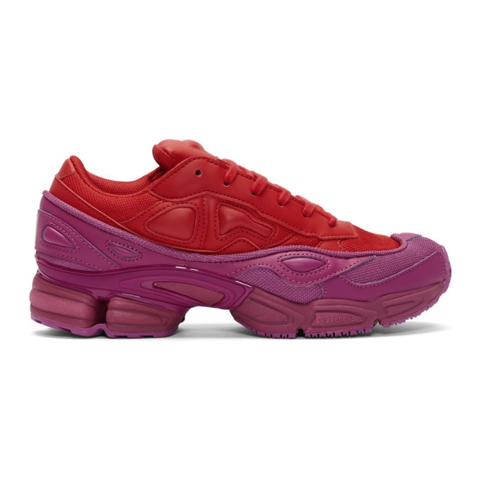 Photo: Raf Simons Red and Purple adidas Originals Edition Ozweego Sneakers
