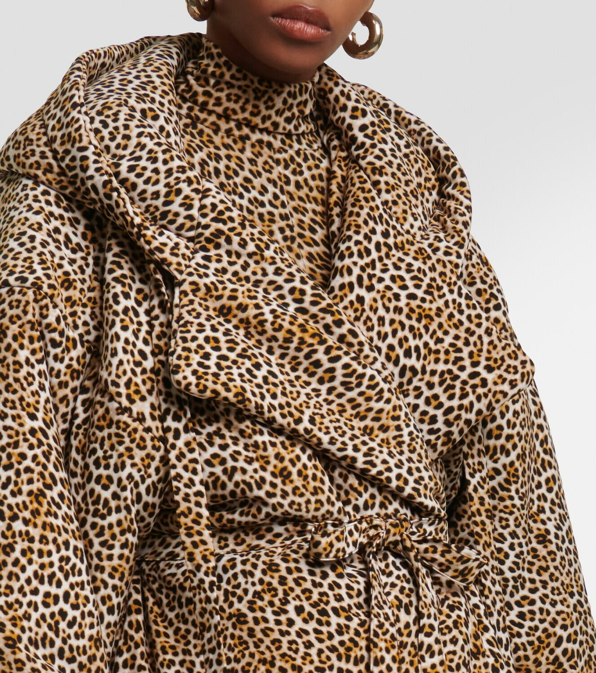 Norma Kamali Sleeping Bag leopard-print jacket Norma Kamali