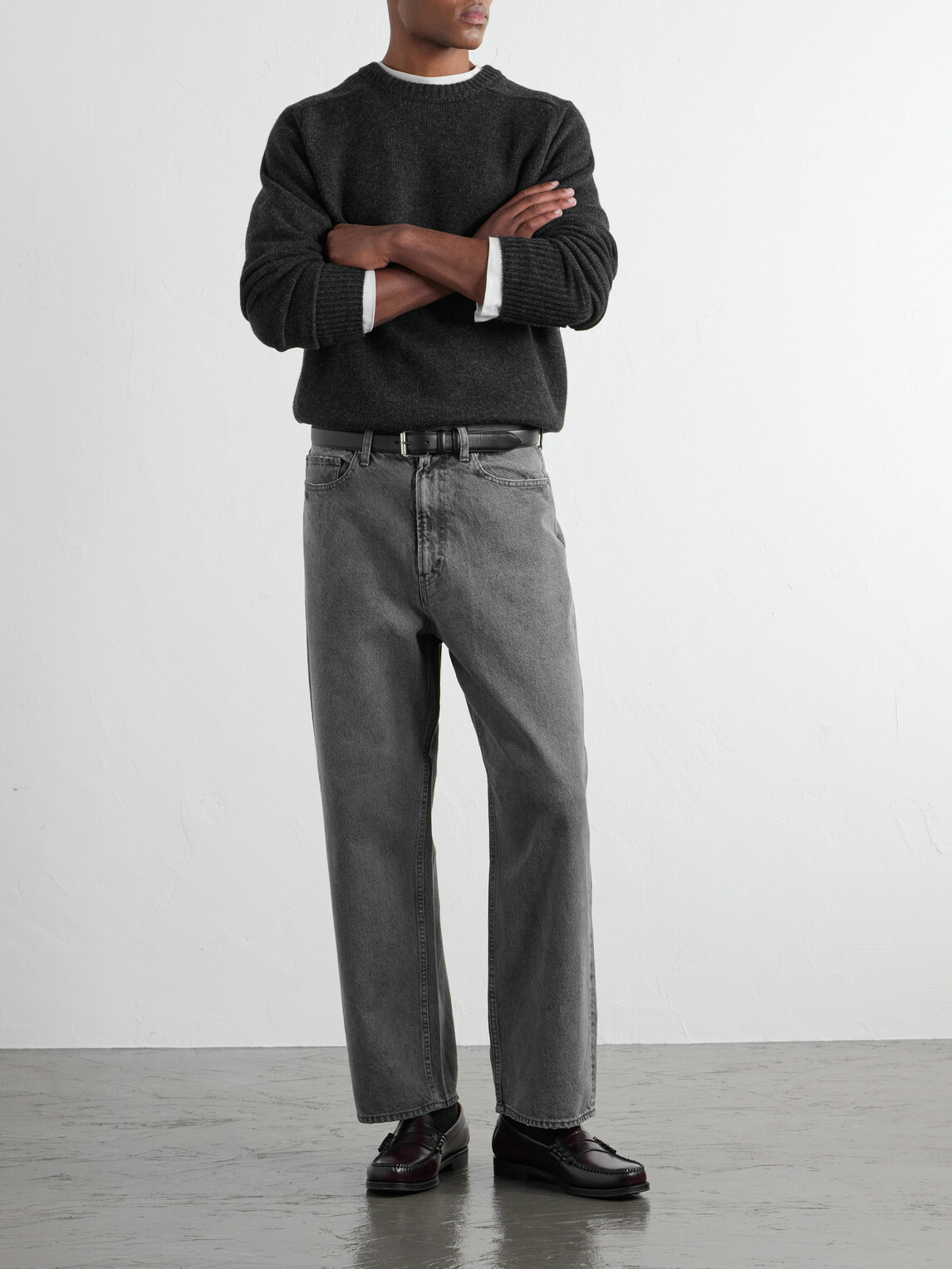 A.PRESSE - Wide-Leg Jeans - Gray