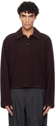 Rier Burgundy Fleece Polo