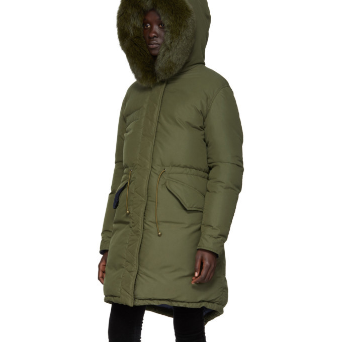 Mr and Mrs Italy Green Down Soft Touch Jacket