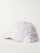 SSAM - Textured Organic Cotton and Silk-Blend Baseball Cap - White